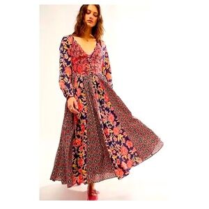 Free People A New Way Maxi Dress Size L
